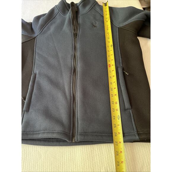 Spyder Full Zip Fleece Jacket – Men’s Large (L/G) – Blue/Black Performance Layer - Picture 13 of 13